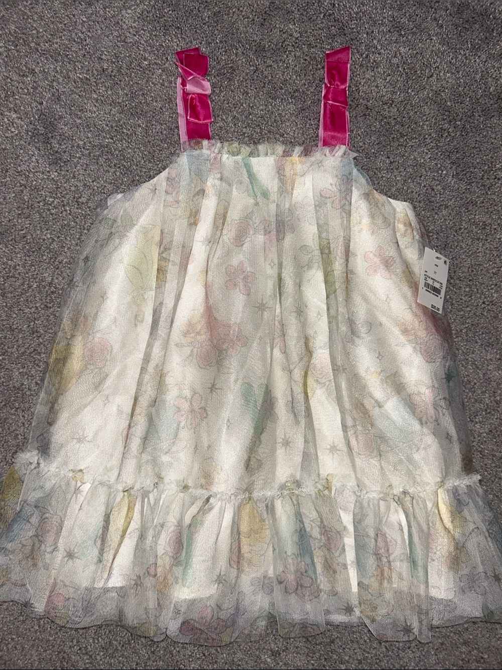 NWT 3T Girls’ Disney Princess Floral Tulle Dress